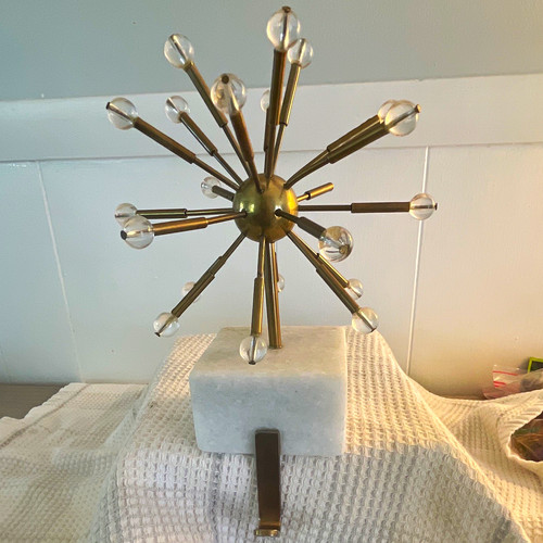 Mcm metal sputnik sculpture - metal,